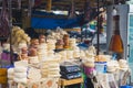 varieties of Georgian cheese on Tbilisi street, Georgia