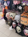 Varieties of Halloween celebration toys and accessories for sale on displayed