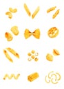 Varieties of pasta