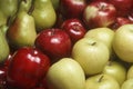 Variety of apples and Bartlet pears Royalty Free Stock Photo