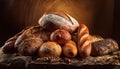 Variety of artisan bread with flavour Royalty Free Stock Photo