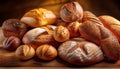 Variety of artisan bread with flavour Royalty Free Stock Photo
