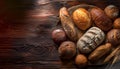 Variety of artisan bread with flavour Royalty Free Stock Photo