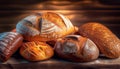 Variety of artisan bread with flavour Royalty Free Stock Photo