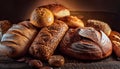 Variety of artisan bread with flavour Royalty Free Stock Photo