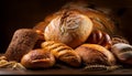 Variety of artisan bread with flavour Royalty Free Stock Photo