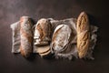 Variety of Artisan bread Royalty Free Stock Photo