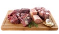 Variety of beef meat Royalty Free Stock Photo