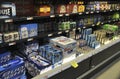 Variety of beer and other liquor on sale