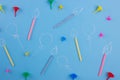 Variety of birthday candles Royalty Free Stock Photo