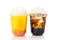 Variety of Boba or Bubble tea with tapioca pearls