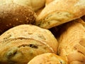 Variety bread rolls closeup Royalty Free Stock Photo