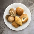 A Variety of Breads and Bakery Products Royalty Free Stock Photo