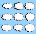 Variety of bubble speech set