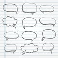 Variety of bubble speech set