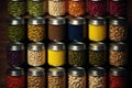 A variety of canned beans, offering an assortment of culinary options