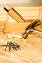 A variety of carpenter tools Royalty Free Stock Photo