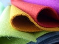 Variety of choice of colorful fabrics