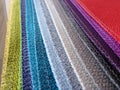 Variety of choice of colorful fabrics