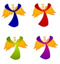 Variety of Christmas Angels Clip Art