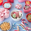 Variety of christmas sprinkles and decorations