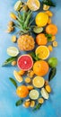 Variety of citrus fruits Royalty Free Stock Photo