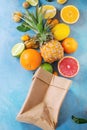 Variety of citrus fruits Royalty Free Stock Photo