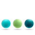 Variety color of spherical pearls for your decoration. eps 10 Royalty Free Stock Photo