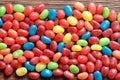 A variety of colors jelly beans Royalty Free Stock Photo