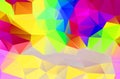 Variety of colors polygon background or frame. Abstract Rectangle Geometrical Background. Geometric design for business Royalty Free Stock Photo