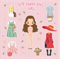 Variety cute dress for paper doll girl 