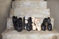 Variety of Dance Shoes Royalty Free Stock Photo