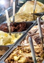 Variety of delicious ice cream flavours Royalty Free Stock Photo