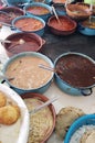 variety of dishes typical of mexican cuisine in a market