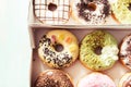 Variety of donuts