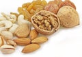 Variety of dry fruits
