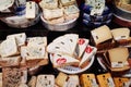 Variety of Dutch cheese in a shop, Amsterdam Royalty Free Stock Photo