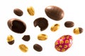 Variety of Easter chocolate eggs