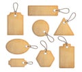 Variety of ecological tags set Royalty Free Stock Photo