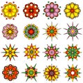 Variety of flower designs