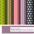 variety flower pattern vector