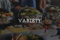 Variety Food Buffet Party Gourmet Concept