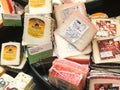 Variety of Fresh Cheeses for Sale at a Grocery Store