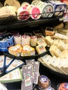 Variety of Fresh Cheeses for Sale at a Grocery Store