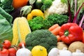 Variety of fresh colorful vegetables Royalty Free Stock Photo