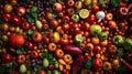 Variety of fresh vegetables for sale at the local farmers market