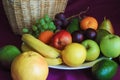 Variety of fruit on tray Royalty Free Stock Photo