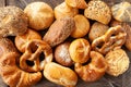 Variety of German bread rolls Royalty Free Stock Photo