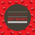 Variety Gift Boxes Background