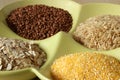 Variety of healthy grains and seeds in bowl Royalty Free Stock Photo